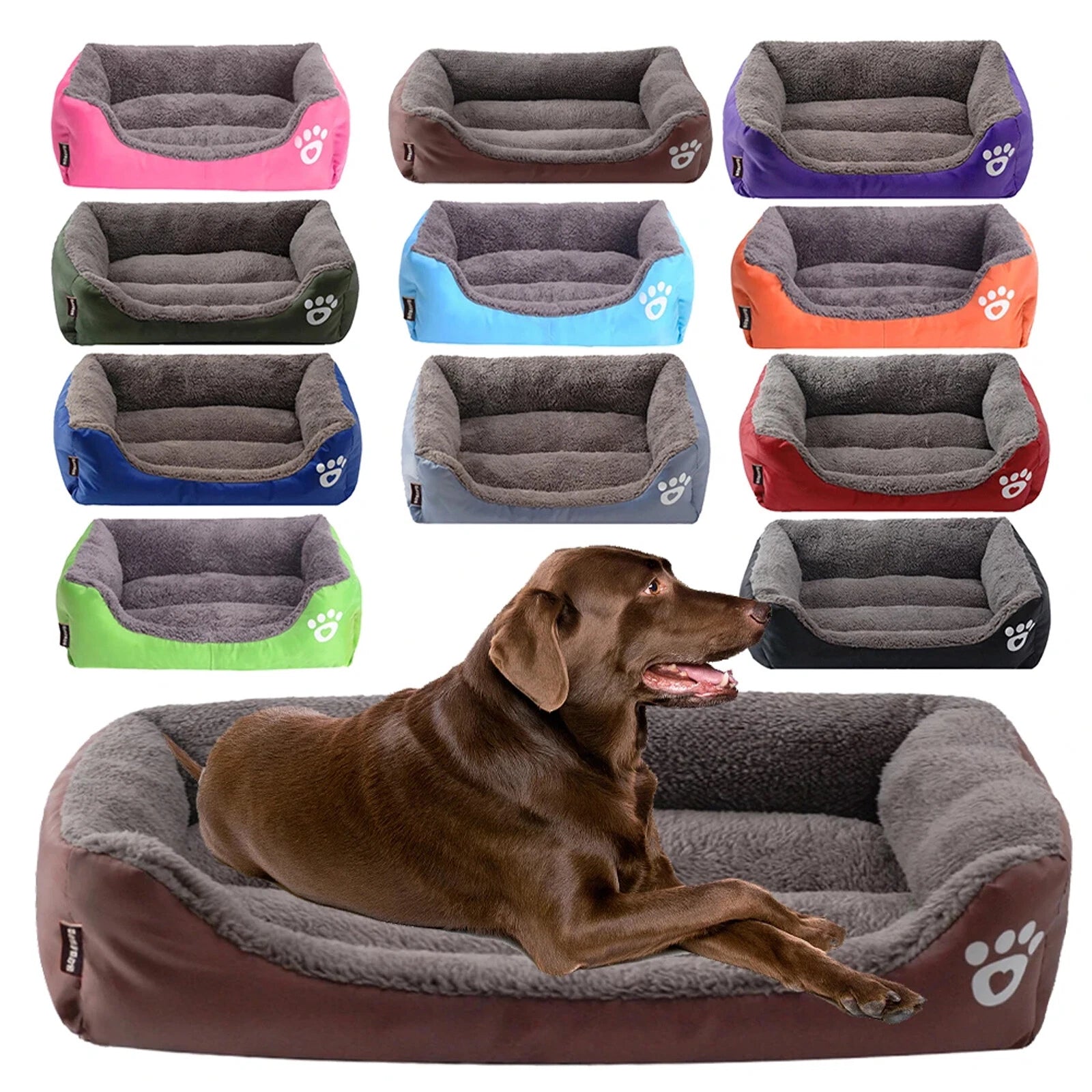 Calming Plush Pet Bed – Ultra Soft Warm Sleeping Nest for Dogs & Cats