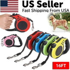 16.5FT Retractable Dog Leash – Automatic Walking Lead with Ergonomic Handle